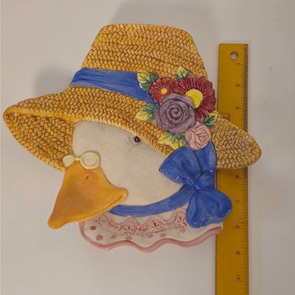 Copied - Fitz and Floyd Gooseberry Lanes Mother Goose 1994 plate, hand painted - Picture 5 of 5